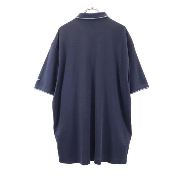 ナイキ ゴルフ 半袖 ポロシャツ XXL 紺 NIKE ビッグサイズ メンズ