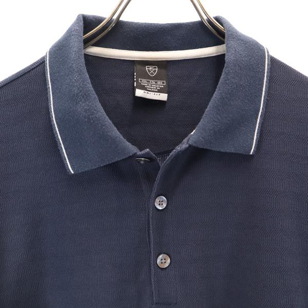 ナイキ ゴルフ 半袖 ポロシャツ XXL 紺 NIKE ビッグサイズ メンズ