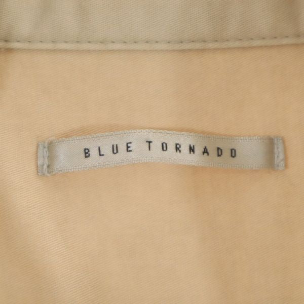 未使用 BLUE TORNADO ブルートルネード 7分袖 スタンドカラー ジャケット M ベージュ メンズ
