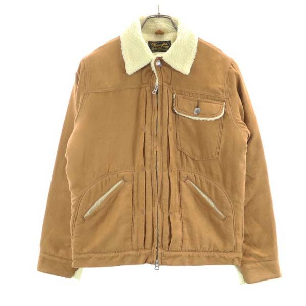 未使用 Wrangler ラングラー ナノユニバース別注 スエードライク ボアジャケット S ブラウン nanouniverse メンズ