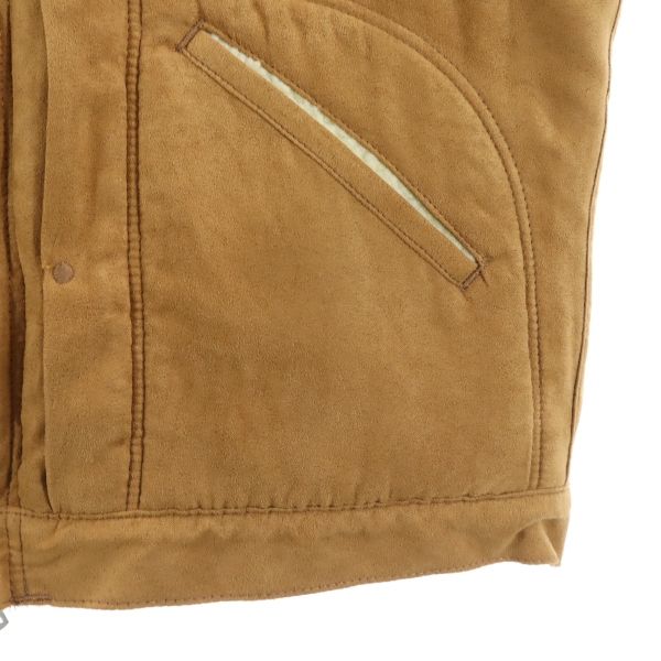 未使用 Wrangler ラングラー ナノユニバース別注 スエードライク ボアジャケット S ブラウン nanouniverse メンズ