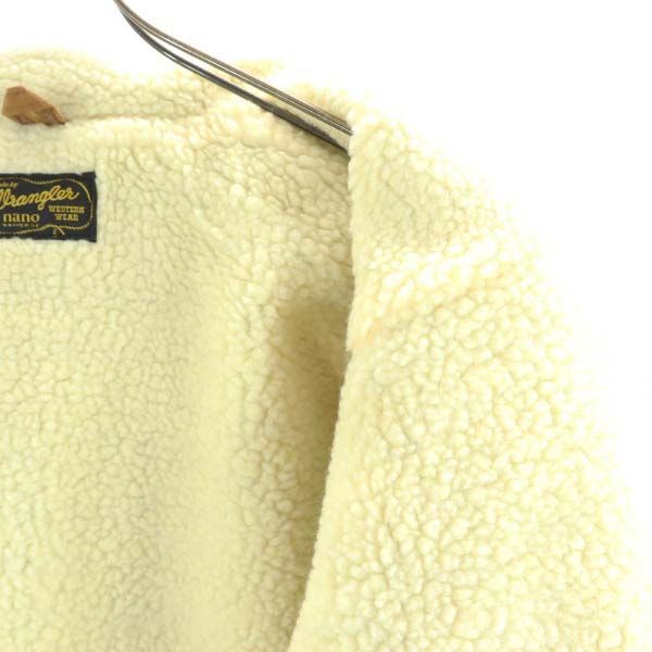 未使用 Wrangler ラングラー ナノユニバース別注 スエードライク ボアジャケット S ブラウン nanouniverse メンズ