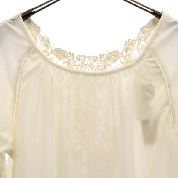 未使用 G put 7分袖 ブラウス M オフホワイト G put プルオーバー レディース