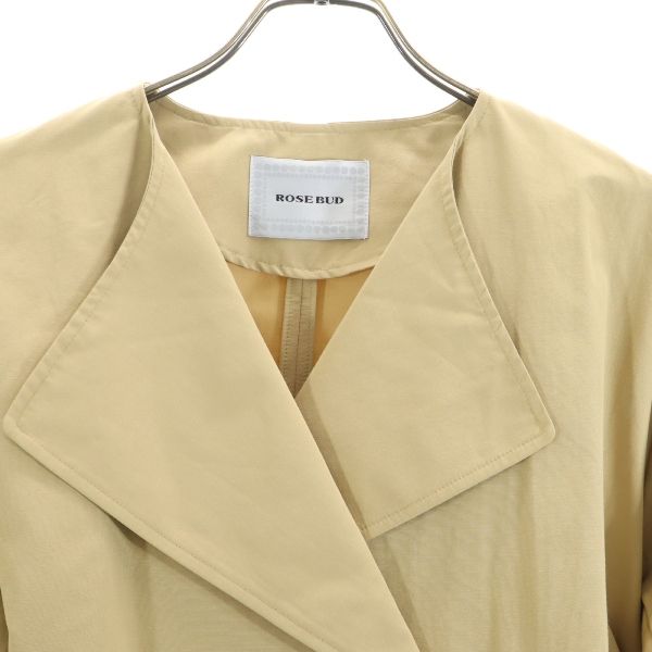 未使用 ROSE BUD ローズバッド ジャケット free ベージュ系 ベルト付 レディース