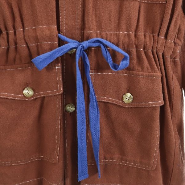 未使用 CREOLME クレオルム サファリジャケット free ブラウン レディース