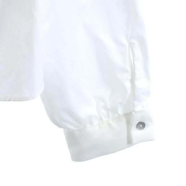 未使用 ザラ 長袖 プリントカラー シャツ M ホワイト系 ZARA レディース