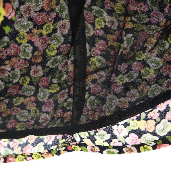 未使用 ZARA ザラ 長袖 フローラル ディッシー ボタンアップ ワンピース XS レディース