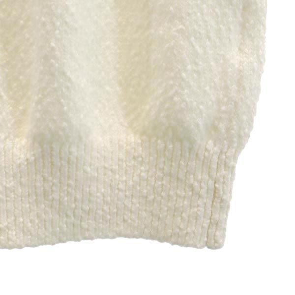 未使用 SNIDEL スナイデル 半袖 オフショルダー フリルタイトニット ワンピース F ホワイト系 レディース