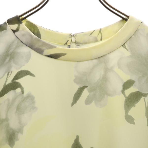 未使用 FRAY I.D フレイアイディー 日本製 花柄 ノースリーブ ワンピース 1 イエロー系 レディース