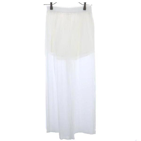 未使用 エミアトリエ カジュアル パンツ 1 ホワイト系 emmi atelier シースルー レディース