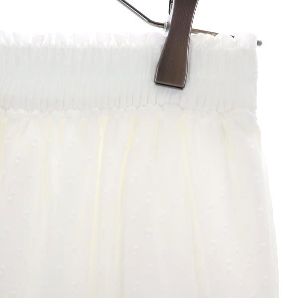 未使用 エミアトリエ カジュアル パンツ 1 ホワイト系 emmi atelier シースルー レディース