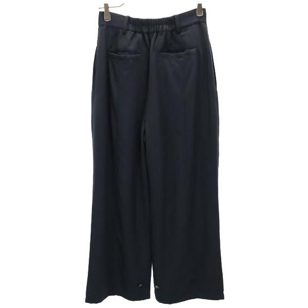 未使用 nano universe ナノユニバース デザイン ロングパンツ F ネイビー系 タグ付き レディース