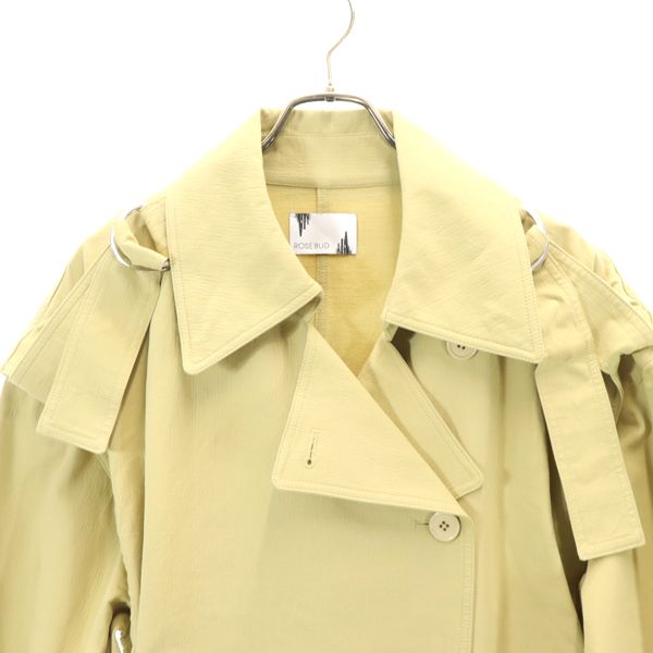 未使用 ROSE BUD×OKIRAKU ローズバッド×オキラク 2WAY ロングコート FREE ベージュ ビッグシルエット レディース