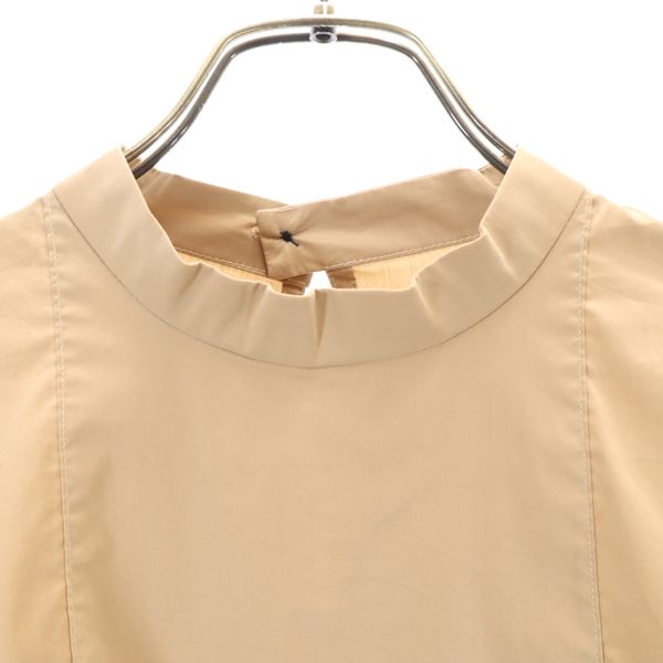 未使用 ROSE BUD ローズバッド 長袖 ワンショルダーニット付 ブラウス FREE ブラウン系 レディース