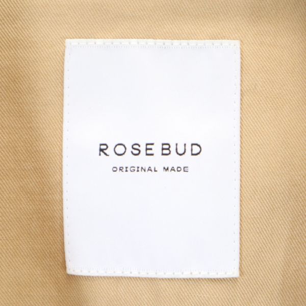 未使用 ROSE BUD ローズバッド トレンチコート M ベージュ ポケット付 ロング レディース
