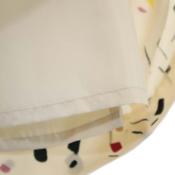 未使用 Unaca アナカ 総柄 長袖 ワンピース 38 ベージュ レディース