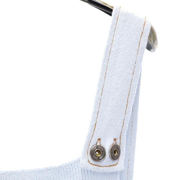 ザラ 未使用 ニット ジャンパースカート S 水色 ZARA ワンピース レディース