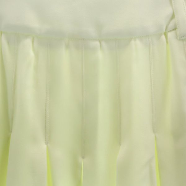 新品 ロング丈 フレアスカート M オフホワイト ペチコート付き 楽チン ウエスト 後ろゴム レディース