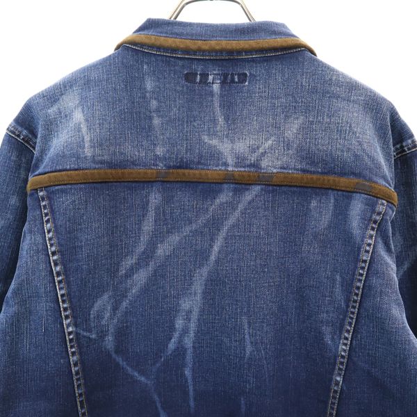 新品 BLUE MONSTER CLOTHING ブルーモンスタークロージング デニムジャケット L ストレッチ Gジャン メンズ