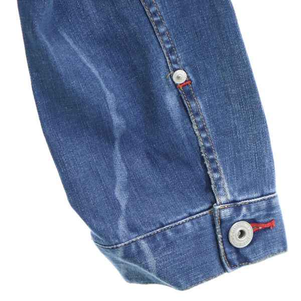 新品 BLUE MONSTER CLOTHING ブルーモンスタークロージング デニムジャケット L ストレッチ Gジャン メンズ