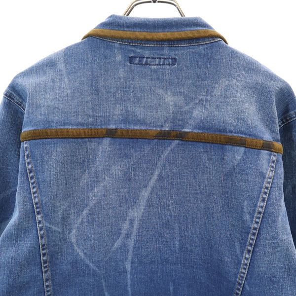 新品 BLUE MONSTER CLOTHING ブルーモンスタークロージング デニムジャケット M ストレッチ Gジャン メンズ