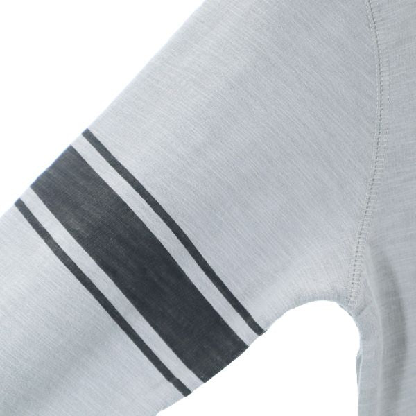 新品 長袖 スウェット Tシャツ S グレー ロンT 袖プリント メンズ