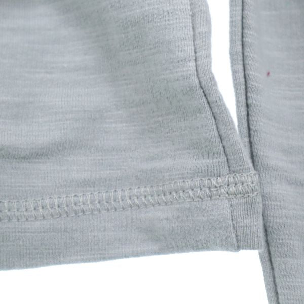 新品 長袖 スウェット Tシャツ S グレー ロンT 袖プリント メンズ