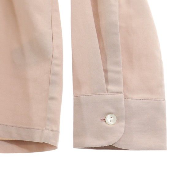 未使用 Johnbull ジョンブル 長袖 エンブロイダリー シャツ M ピンク 刺繍 メンズ