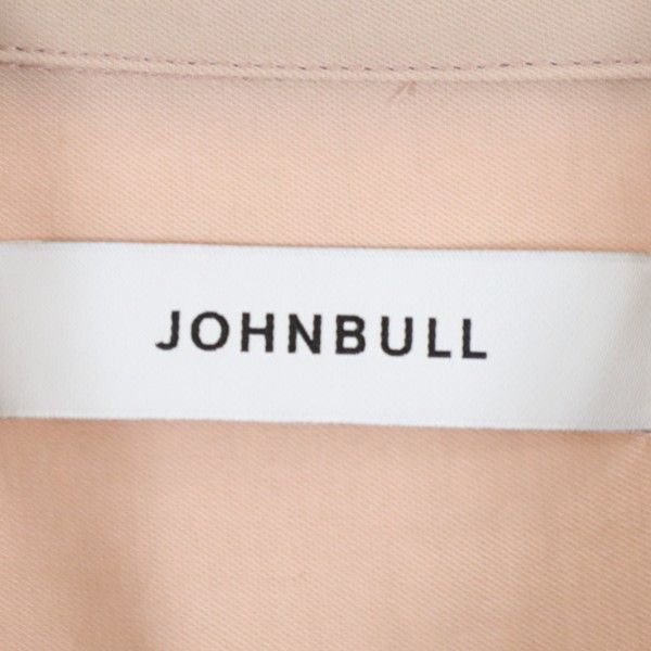 未使用 Johnbull ジョンブル 長袖 エンブロイダリー シャツ M ピンク 刺繍 メンズ