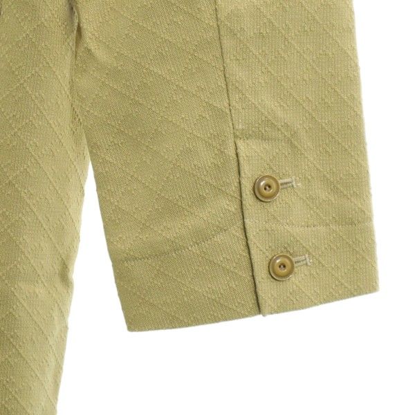 未使用 Johnbull ジョンブル ジャガード コート L ベージュ ドビー メンズ