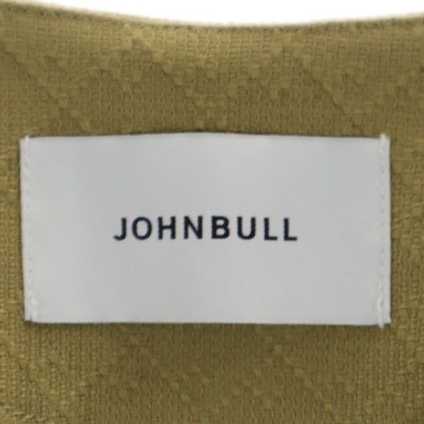 未使用 Johnbull ジョンブル ジャガード コート L ベージュ ドビー メンズ