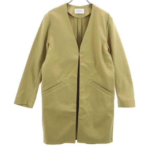 未使用 Johnbull ジョンブル ジャガード コート M ベージュ ドビー メンズ