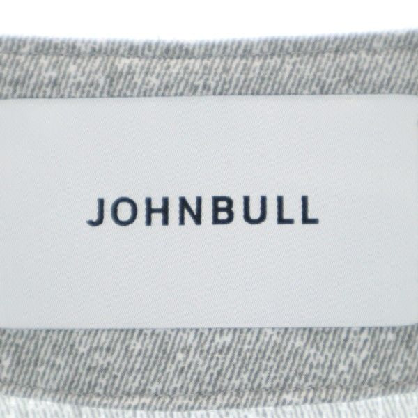 未使用 Johnbull ジョンブル 日本製 カラーレス ジャケット S グレー ノーカラー 作務衣型 メンズ