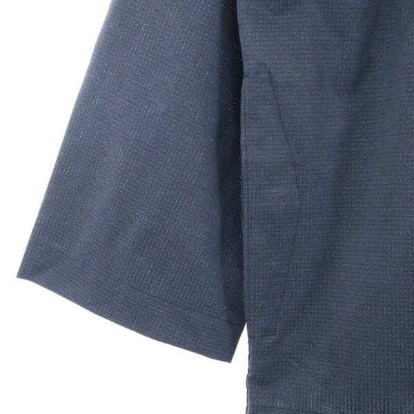 未使用 Johnbull ジョンブル 日本製 カラーレス ジャケット S 濃紺 ノーカラー 作務衣型 メンズ