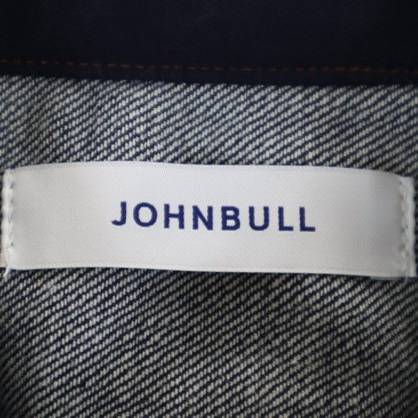 未使用 Johnbull ジョンブル 長袖 デニムシャツ 40 インディゴブルー アイワークシャツ メンズ