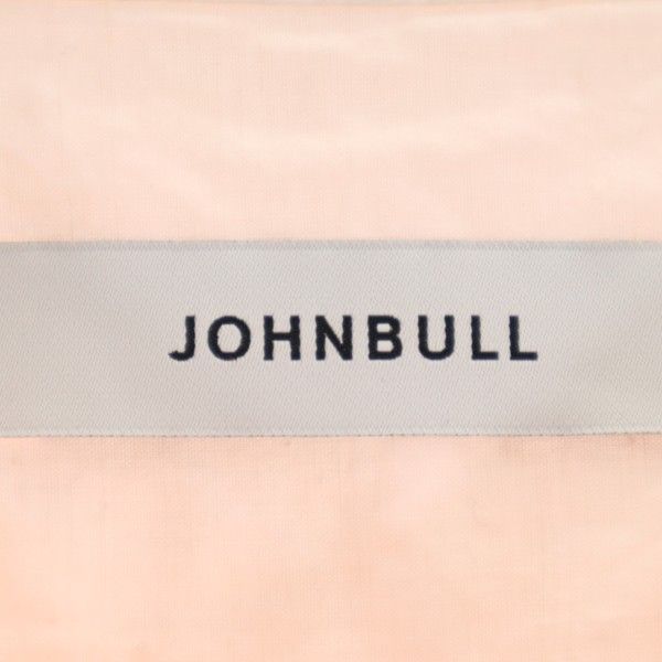 未使用 Johnbull ジョンブル 長袖 ハーフジップ シャツ S 薄ピンク オーバーダイイング プルオーバー メンズ