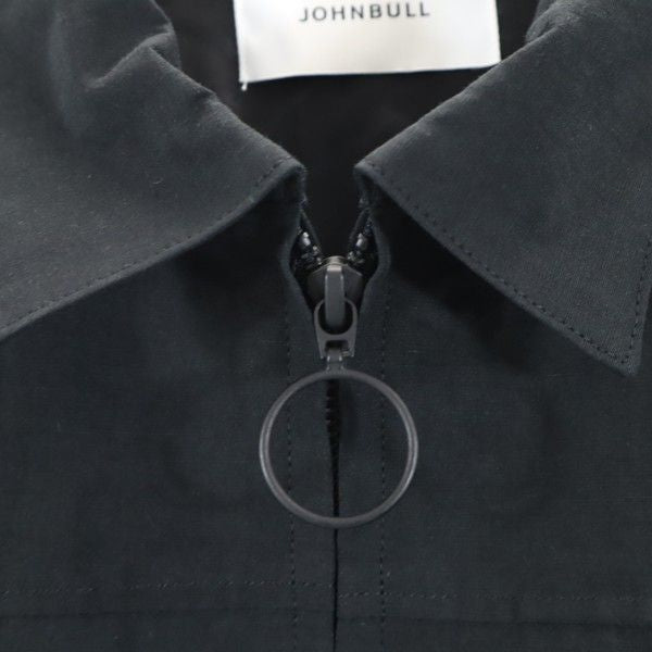 未使用 Johnbull ジョンブル エンブロイダリー ブルゾン M 黒 レーヨン メンズ