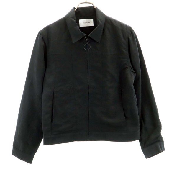 未使用 Johnbull ジョンブル エンブロイダリー ブルゾン S 黒 レーヨン メンズ