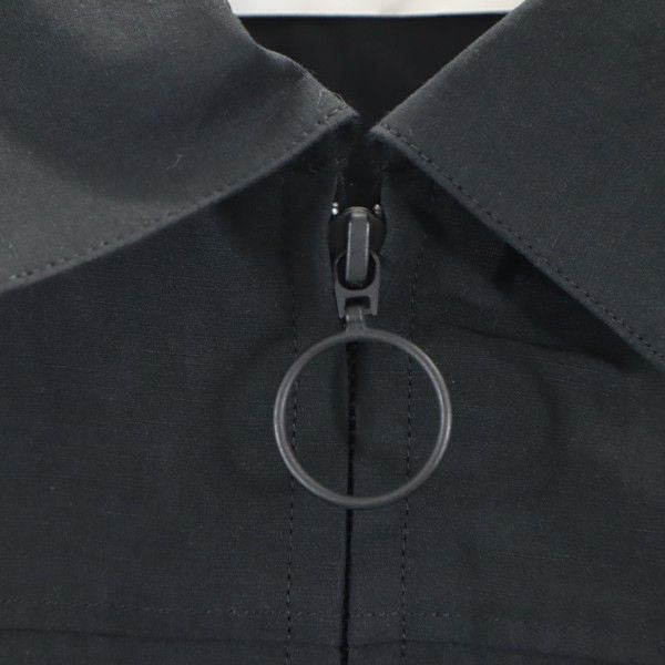 未使用 Johnbull ジョンブル エンブロイダリー ブルゾン S 黒 レーヨン メンズ