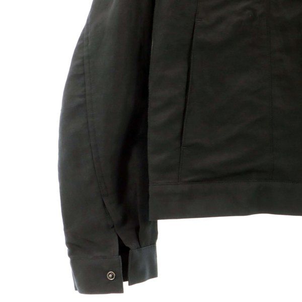 未使用 Johnbull ジョンブル エンブロイダリー ブルゾン S 黒 レーヨン メンズ