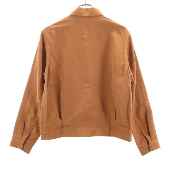 未使用 Johnbull ジョンブル 日本製 エンブロイダリー ブルゾン M ブラウン 裏地付き メンズ