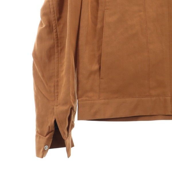 未使用 Johnbull ジョンブル 日本製 エンブロイダリー ブルゾン S ブラウン 裏地付き メンズ