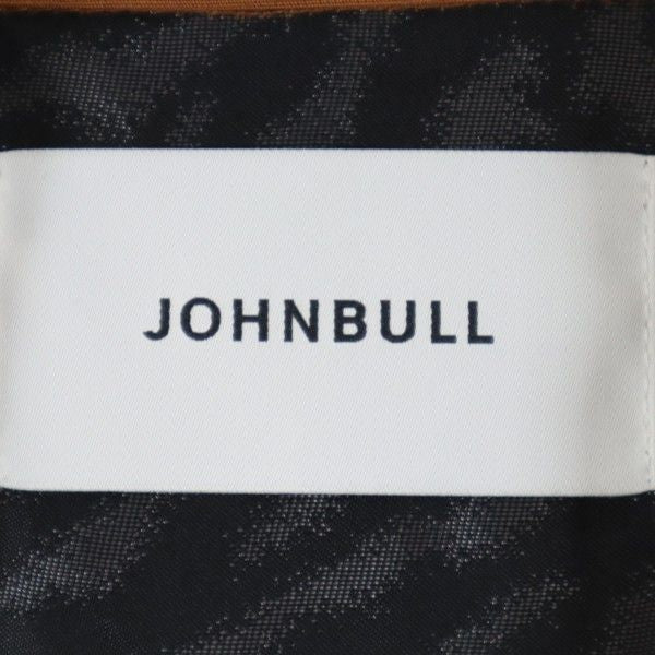 未使用 Johnbull ジョンブル 日本製 エンブロイダリー ブルゾン S ブラウン 裏地付き メンズ