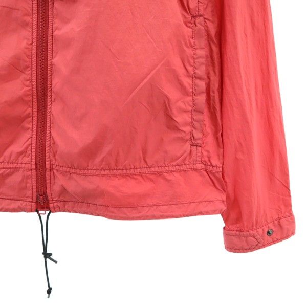 未使用 Johnbull ジョンブル 長袖 ガーメントダイ ジップパーカー M 赤 ナイロン メンズ