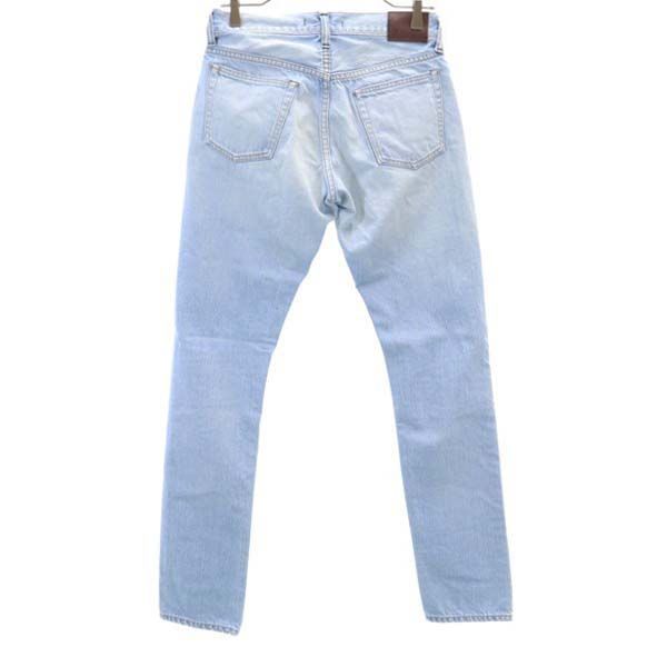 未使用 Johnbull ジョンブル オーセンティック タイト ストレートデニムパンツ W28 ジーパン ダメージ加工 メンズ