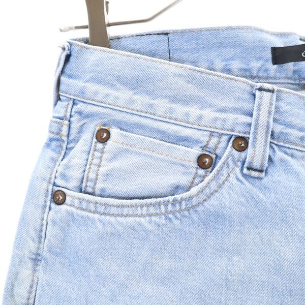 未使用 Johnbull ジョンブル オーセンティック タイト ストレートデニムパンツ W28 ジーパン ダメージ加工 メンズ