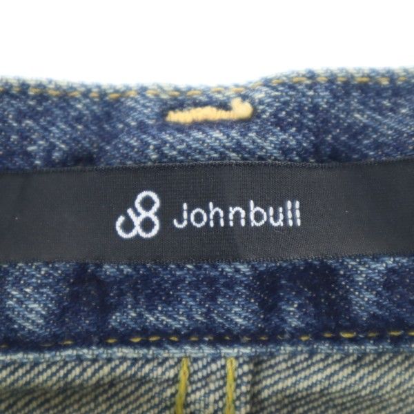 未使用 Johnbull ジョンブル HWジーンズ ストレートデニムパンツ S ジーパン ダメージ セルビッチ メンズ