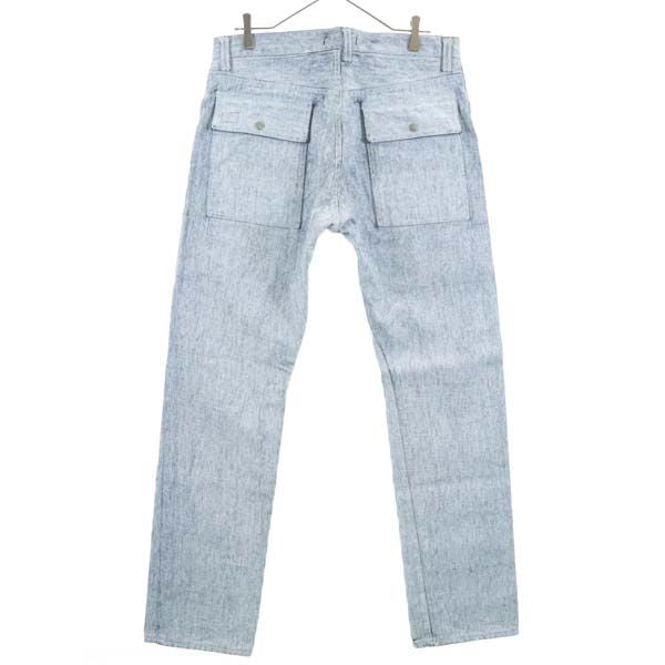 未使用 Johnbull ジョンブル 日本製 ブッシュ デニムパンツ L ジーパン ボタンフライ ワークパンツ メンズ