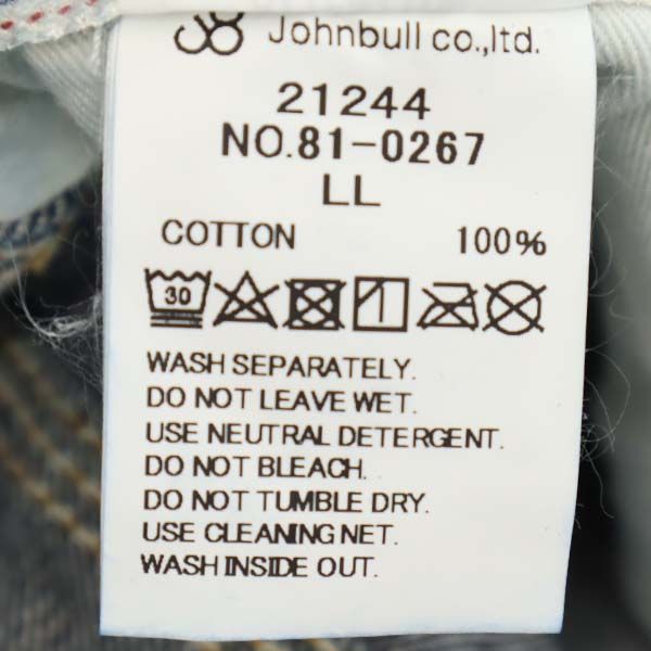 未使用 Johnbull ジョンブル ワーク デニムパンツ LL メンズ