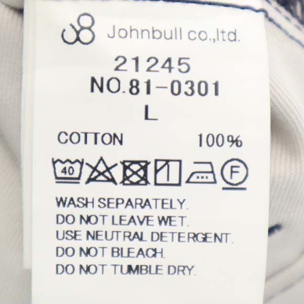 未使用 Johnbull ジョンブル ワークトラウザー パンツ L ネイビー ロングパンツ メンズ